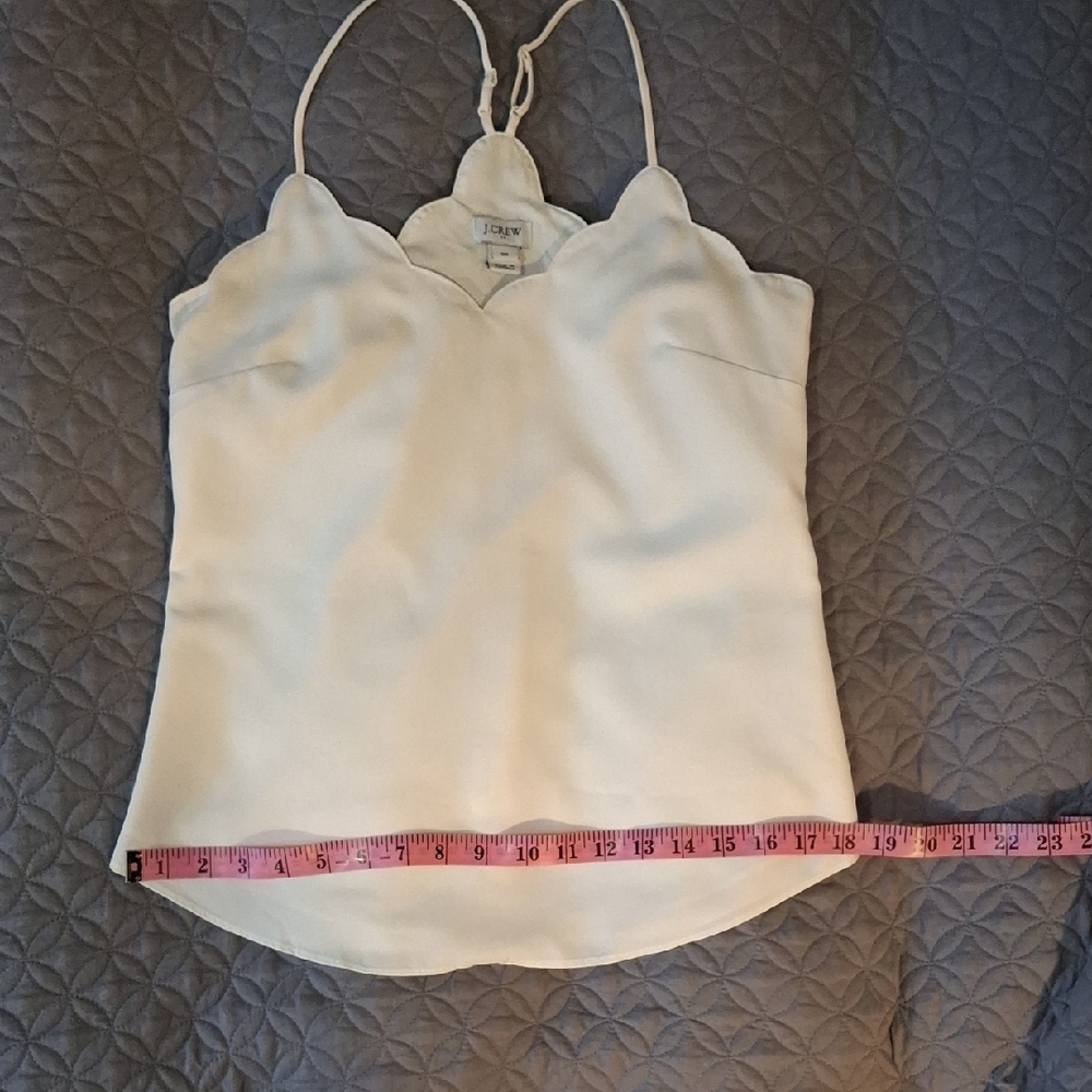 J. Crew Cream Scalloped Camisole - Picture 8 of 11